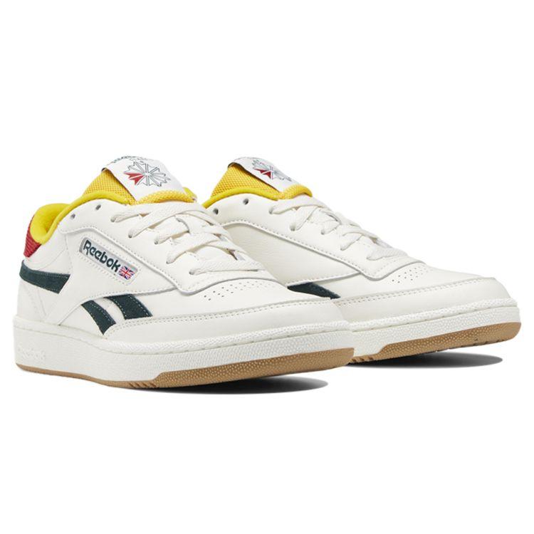 Reebok Club C Revenge Модные Повседневные Низкие Кроссовки Унисекс Кроссовки Белый Зеленый GY1765