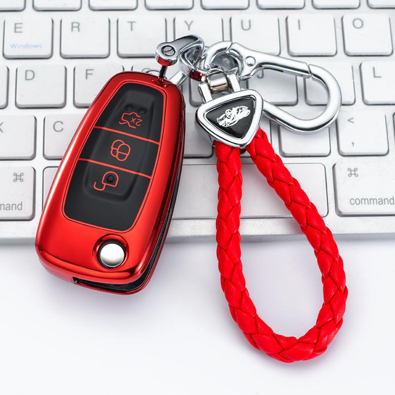 Подходит для Ford Maverick Key Cover13-18Fox17-18Чехлы для автомобильных ключей модели Ruiou Защитный корпус
