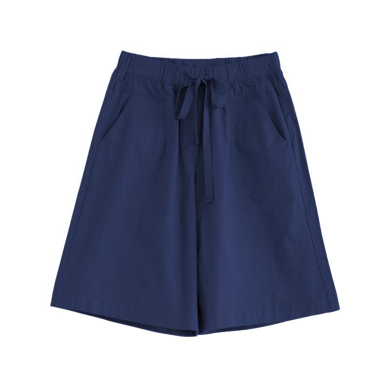 Women's Five-point Pants Loose Shorts Summer Thin Section High Waist Large Size Casual Pants Wide-leg Five-point Pants