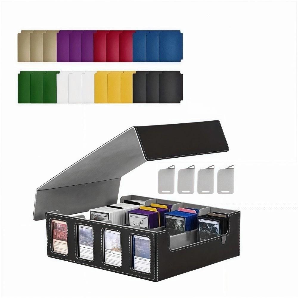 24 Dividers Trading Card Storage Box 2400+ Top Loader Card Case For Magic TCG PTCG Sports Cards
