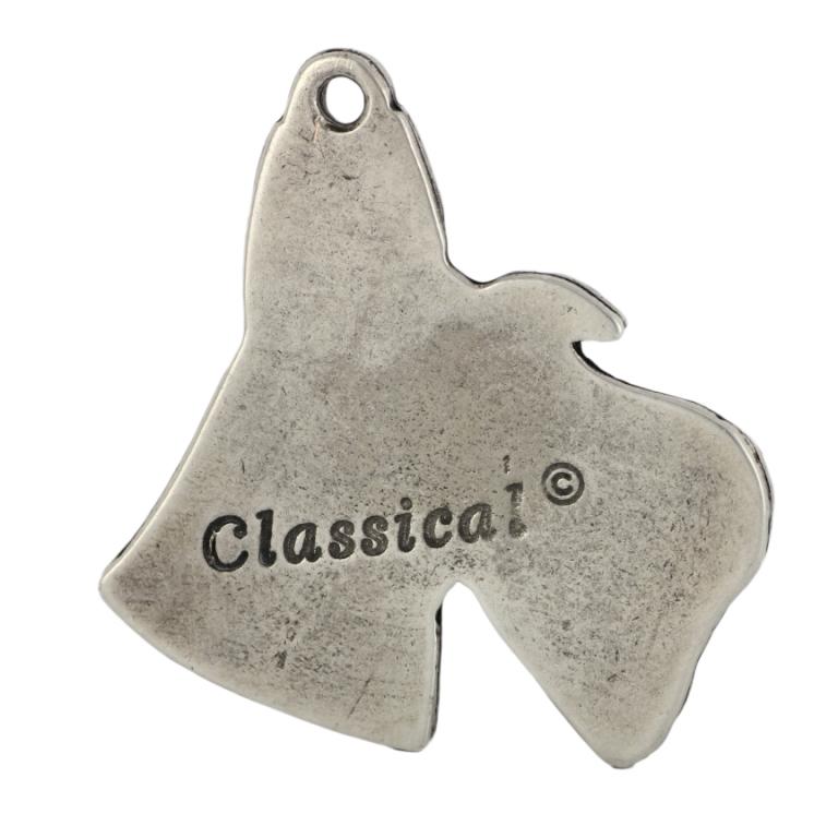 Scottish terrier, Aberdeen Terrier, Scottie - Dog necklace in gift box, silver-plated locket for dog fan, striking pendant by Art-Dog brand