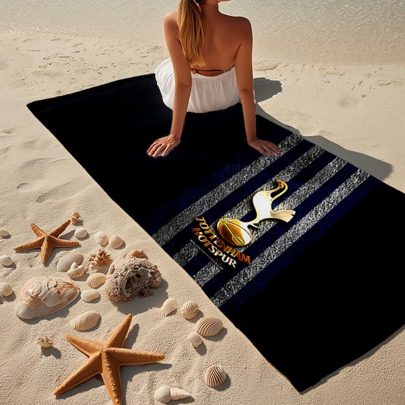 1PC FC Tottenham Crest Beach Towel - Soft, Absorbent Microfiber, Lightweight, Ideal for The Beach, Parties, Travel, Camping fan gifts