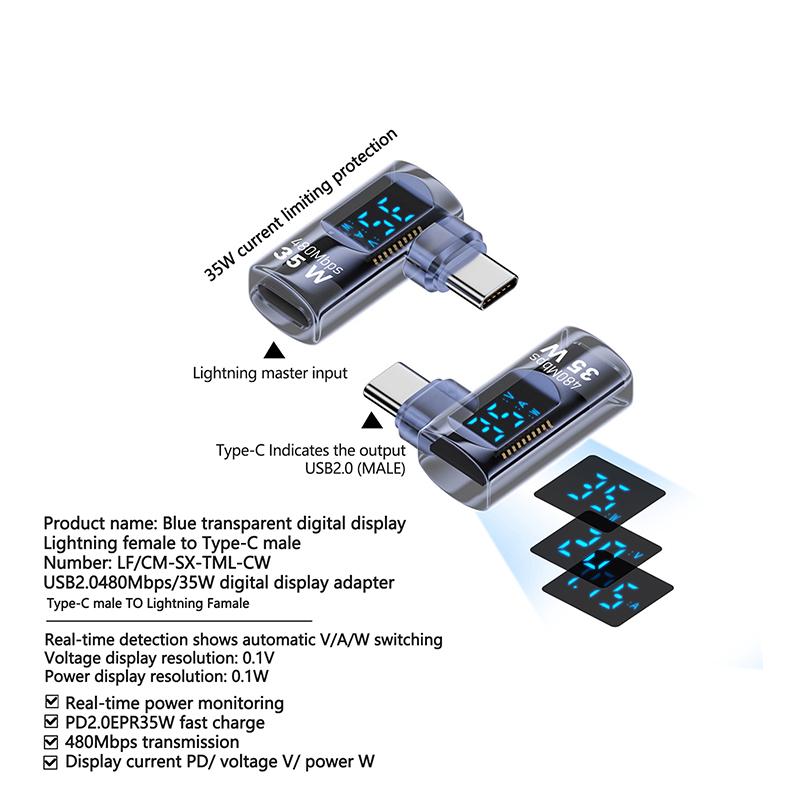 1 шт. 90-градусный USB-адаптер C для цифрового дисплея, адаптер типа C Pd 140 Вт, разъем USB-C «папа-мама»