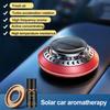 Solar Powered Car Air Freshener Long Lasting Fragrance Deodorant Aluminum Alloy Auto Essential Oil Aromatherapy Diffuser Base Car Interior Accessories