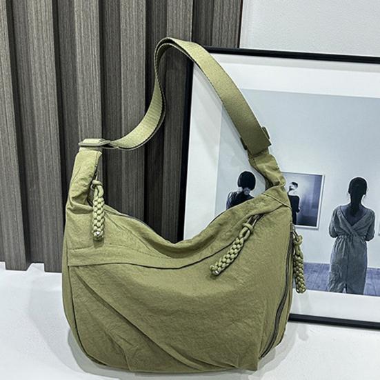 Повседневная сумка-хобо, сумка-мешок с регулируемым ремнем, складная сумка через плечо с несколькими карманами, вместительная сумка через плечо для повседневного использования, путешествий и работы