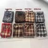 Women's High-Waisted Fleece-Lined Wool Plaid Wide-Leg Pants