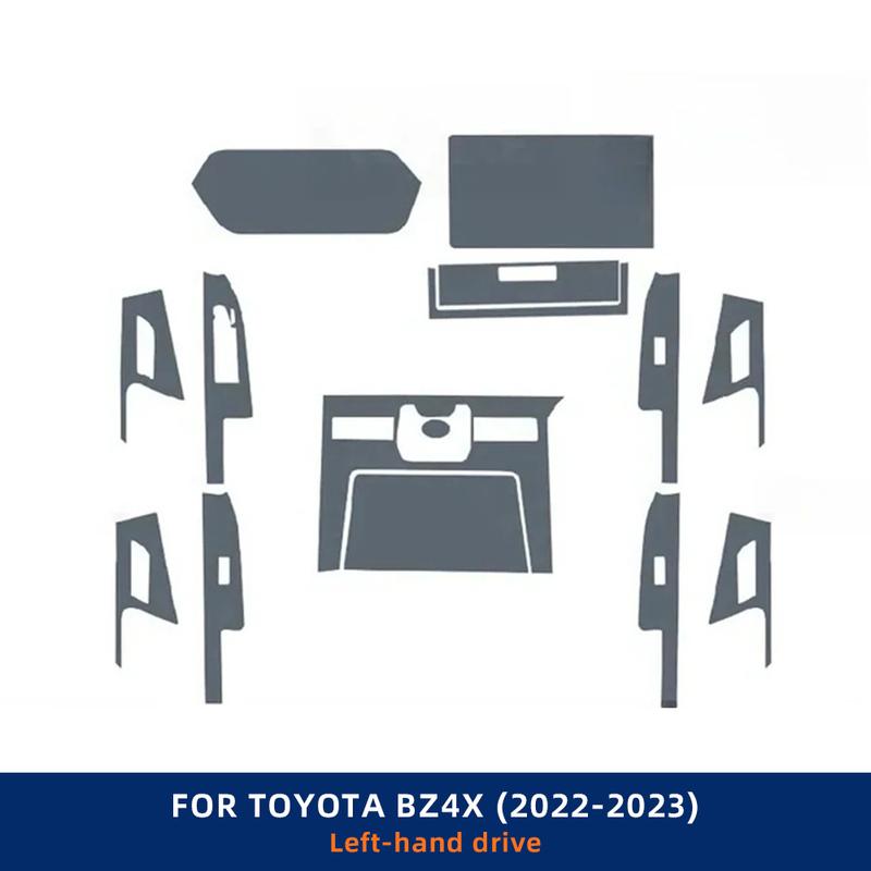 For Toyota BZ4X - Car Door Center Console Media Dashboard Navigation TPU Anti-scratch Protector Film Car Accessories