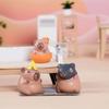 Resin Simulation Mini Capybara Cute Simulation Capybara Model Creative Capybara Figurine  for Home