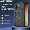 KEYSION Полый чехол с теплоотводом для Infinix Note Edge 5G Силикон+ПК Магнитное охлаждение Ударопрочный чехол для телефона для Note Edge