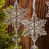 Crystal-like Tree Ornaments Elegant Acrylic Crystal-like Christmas Tree Decorations Snowflakes Icicles Ornaments for New Year