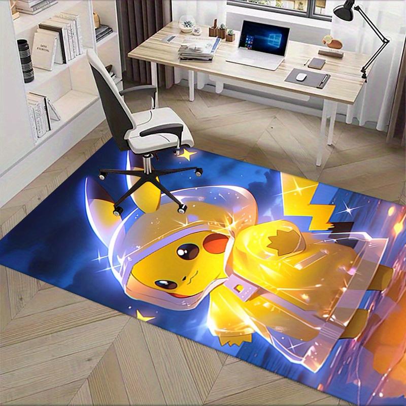 Office Carpet Pikachu Sofa Rug Chair Mat Protection Blanket