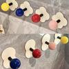 Punch-Free Dopamine Adhesive Hooks Wall Mount Bathroom Adhesive Wall Hook Colorful Hanger Hooks
