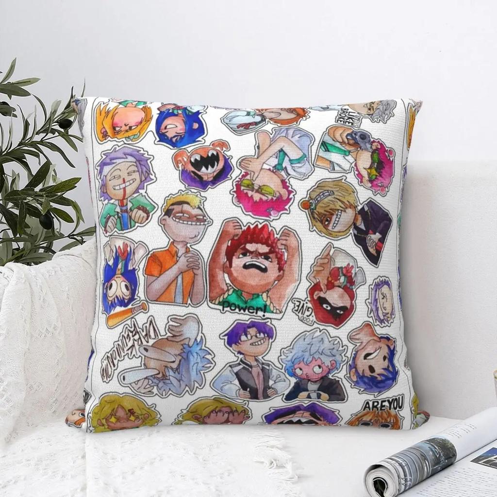 Saiki K Полный набор Наволочка для квадратной подушки Чехол для подушки Модная полиэстеровая декоративная наволочка для автомобиля