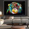 Abstract Colorful Monkey Gorilla Animal Canvas Art Painting Posters and Prints Wall Art Picture for Living Room Decor Cuadros