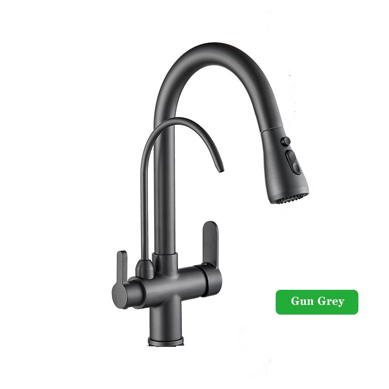 ALENARTWATER Кухонный кран для чистой воды, Вращающийся на 360 градусов кран-фильтр, Выдвижной излив, Смесители, Torneira