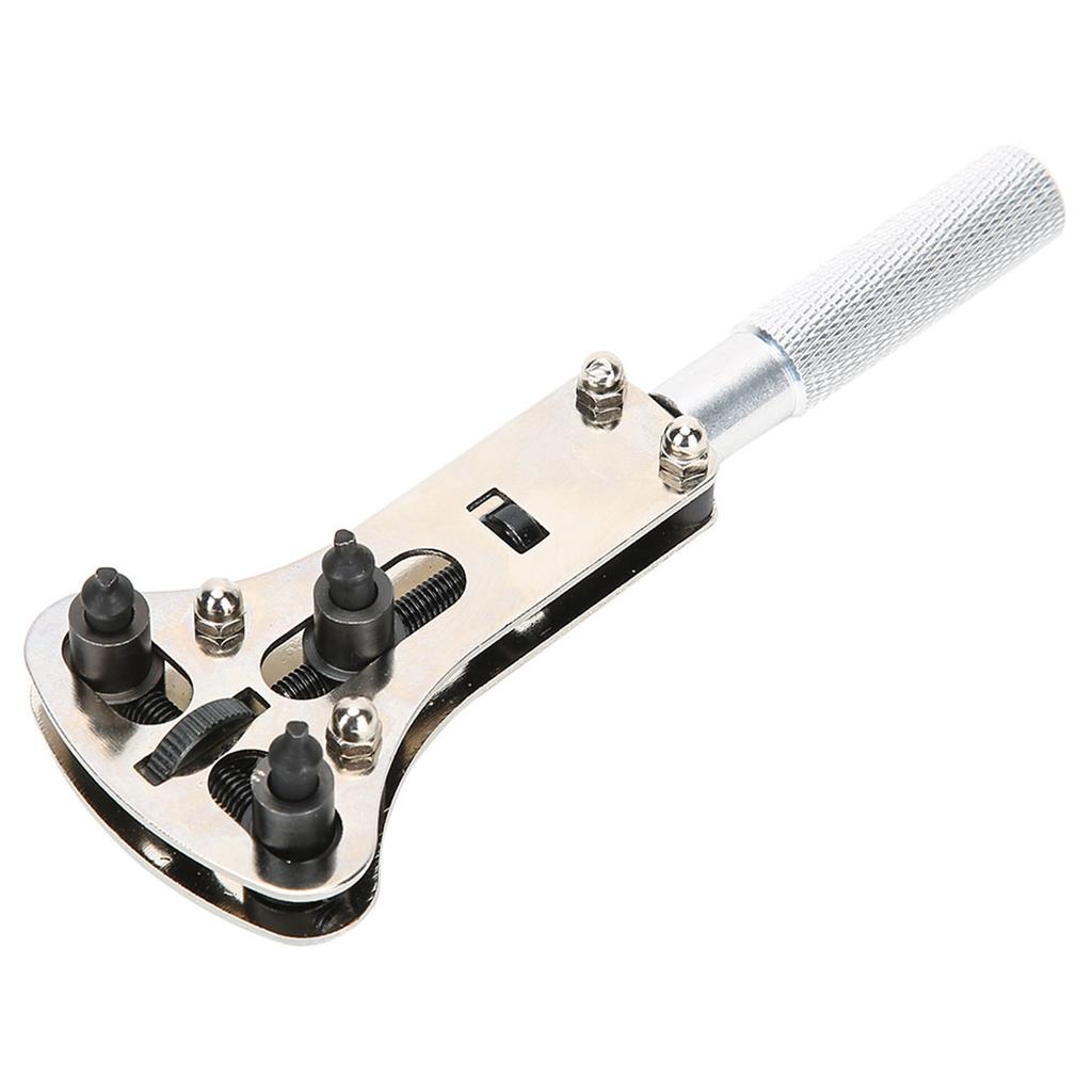 Alloy Steel Adjustable Screw Watch Back Case Opener Cover Remover Repair Tool Set