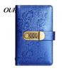 Secure Bill Storage for Savings Cash Organizer Book with 3-Digit Combination Lock, Durable PU Leather Money Personalized Security Wallet Wallet,