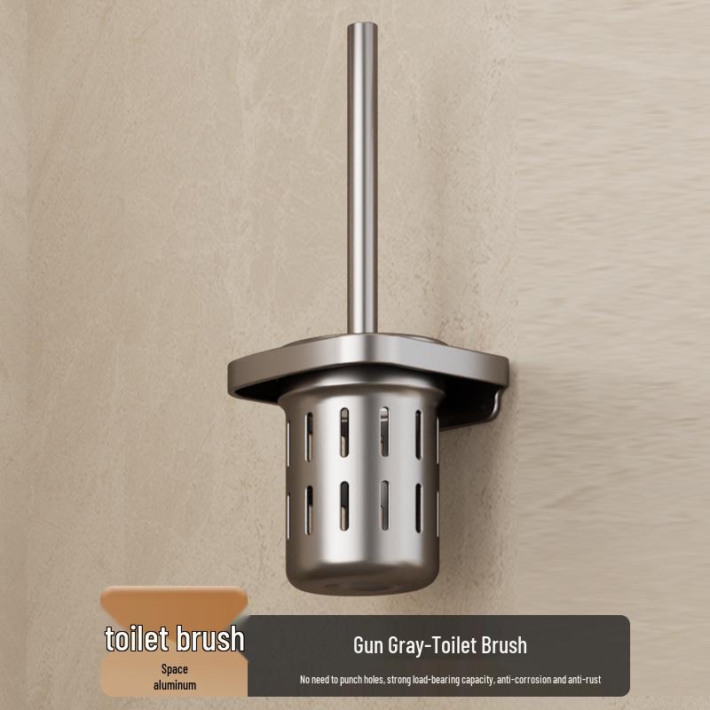 Металлический без сверления Комбинированная полка и вешалка для полотенец для ванной