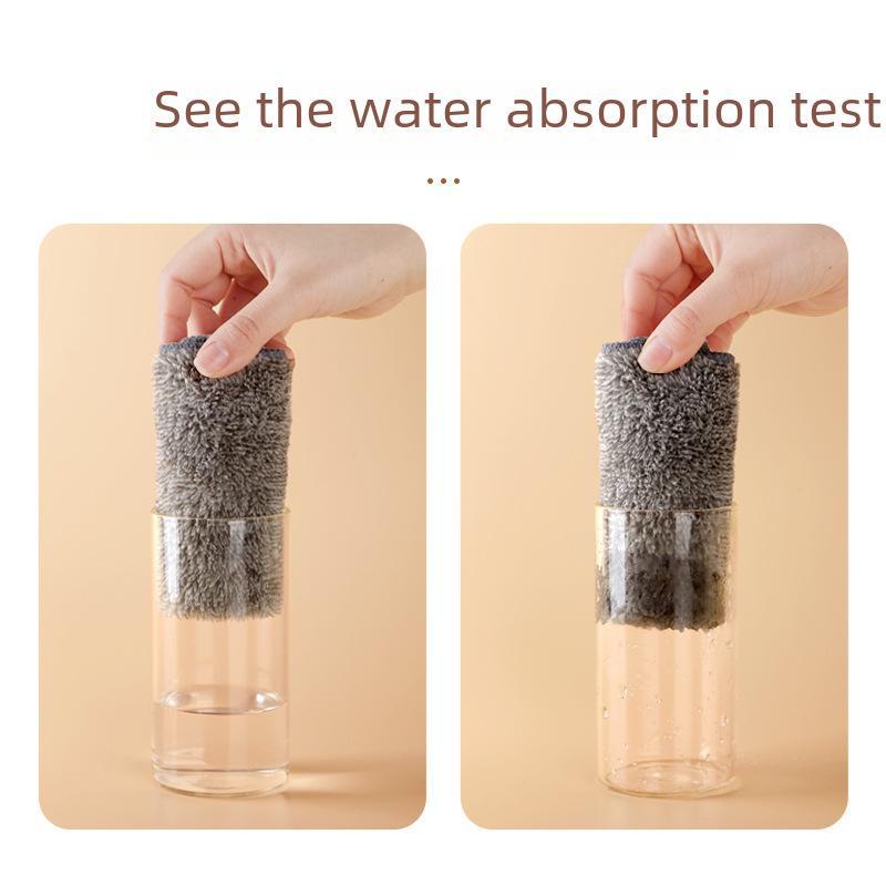 Абсорбирующая тряпка для посуды и губка для мытья посуды с бамбуковым углем