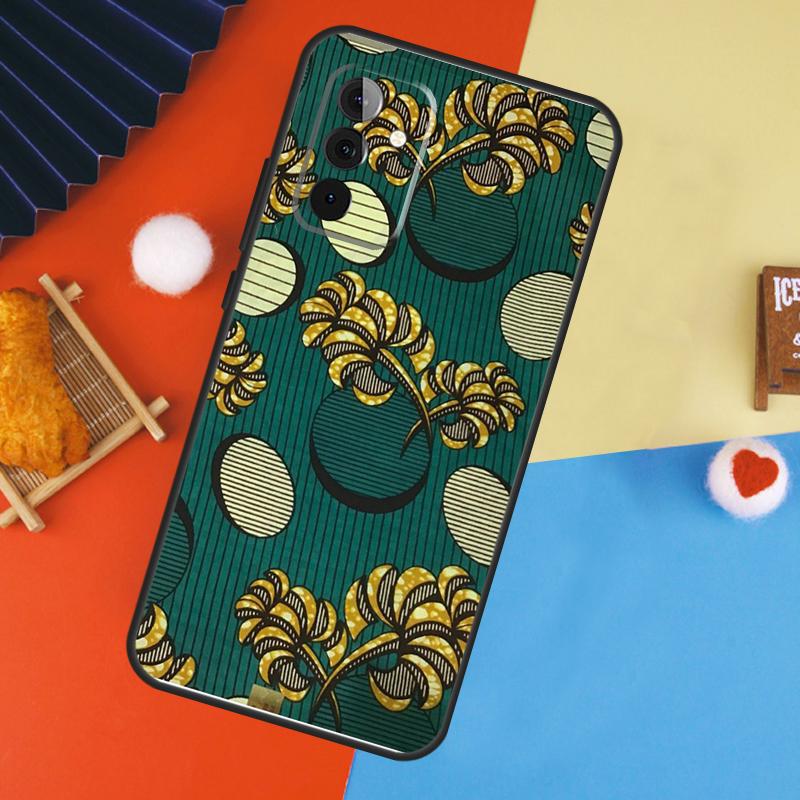 Чехол с африканским восковым принтом для Samsung Galaxy A16 A26 A36 A56 A17 A55 A35 A15 A52 A32 A12 A53 A33 A13 A14 A34 A54