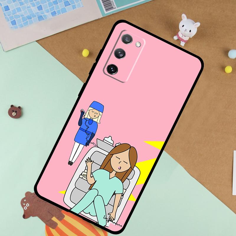 Мягкий чехол Медсестра Врач Стоматолог Для Samsung Galaxy S25 Ultra S9 S10 S20 S21 S22 S23 S24 Plus S24 FE Funda Чехол