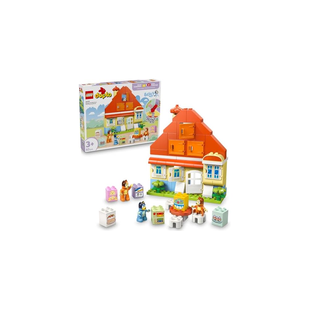LEGO Bluey Bluey's House Memory Game Toy Building Blocks Educational for Kids Ages 1.5 to 6