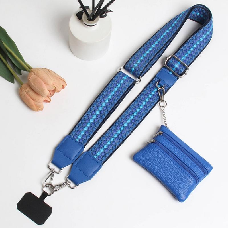 Fashionable Mobile Phone Bag Strap Long Shoulder Strap for Women Adjustable Neck Strap Small Change Purse
