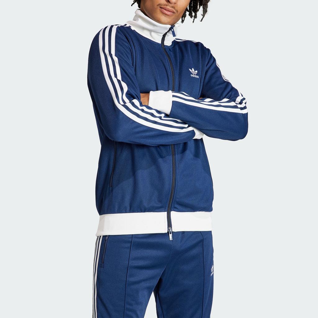 adidas Оригинальная мужская ретро спортивная приталенная куртка с воротником-стойкой Clover IP0418
