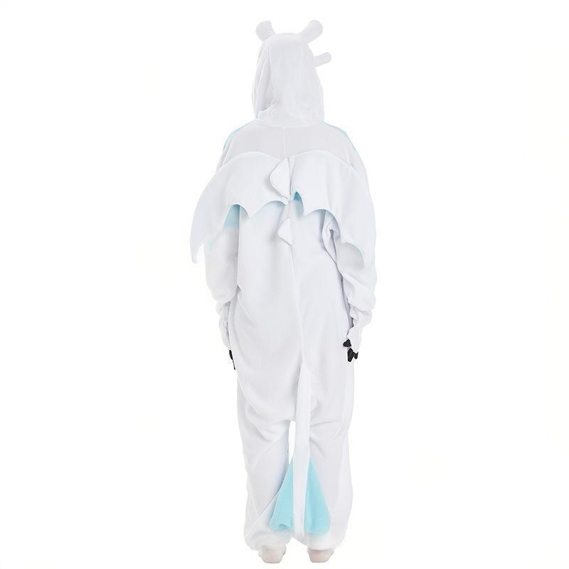 Мультяшные пижамы слитные Хэллоуин Летающий Дракон Костюмы для выступлений Парные домашние костюмы Парные модели