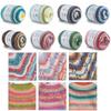 Hand-woven Rainbow Woollen Yarn 100g Multi-Color Yarn Dyeing Crocheting Cake Yarn  Baby