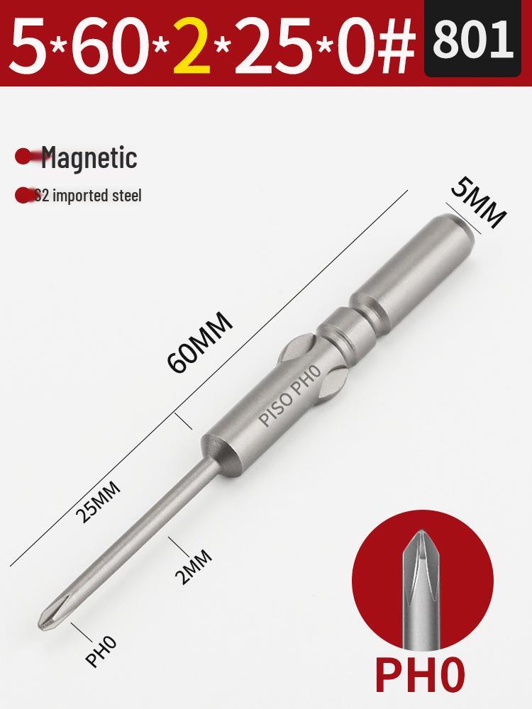 Импортные биты для магнитной электрической отвертки из стали S2 5 мм (801/800), Набор из 101 предмета