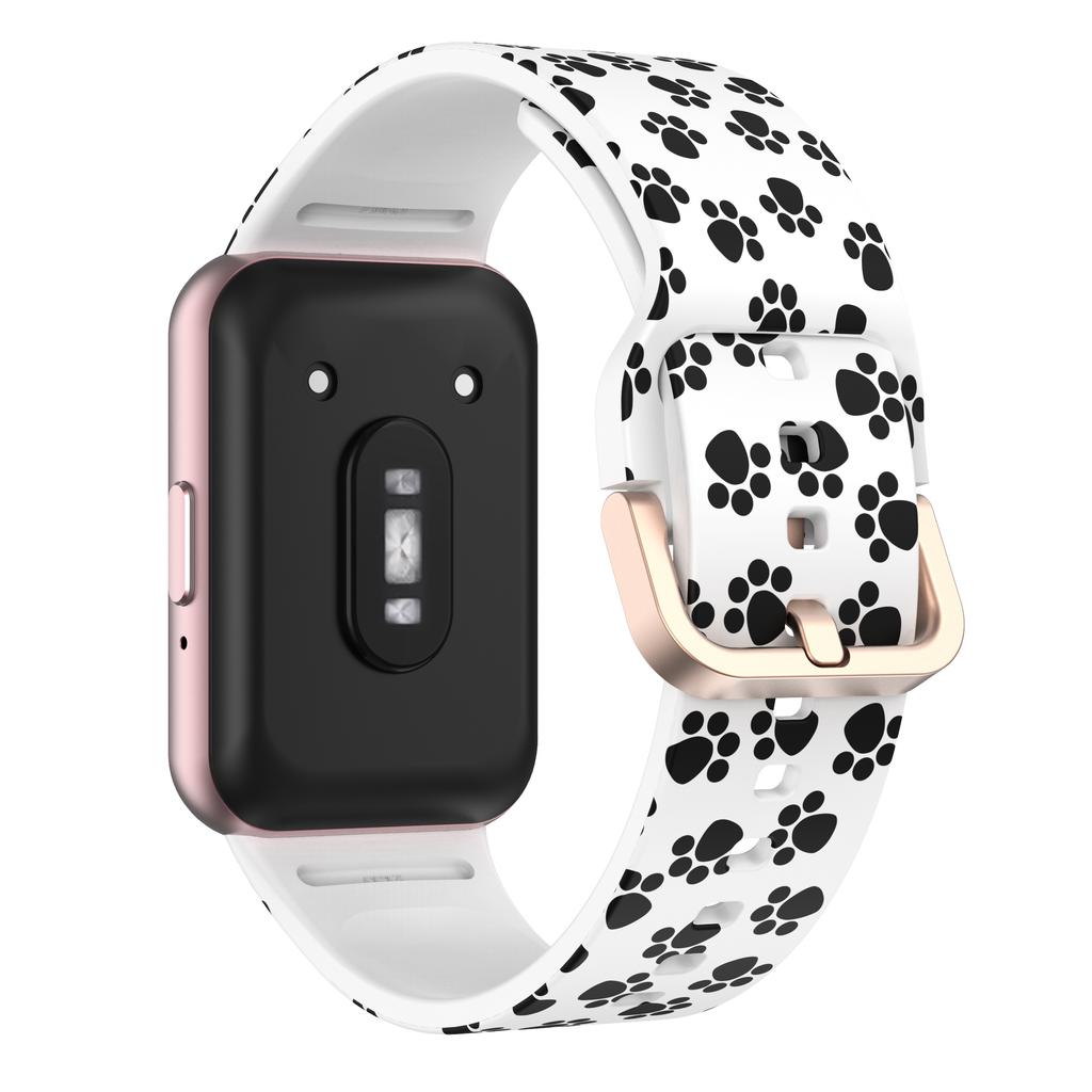 Patterned Silicone Strap for Samsung Galaxy Fit 3 Printed Colored Bracelet Wristband for Samsung Galaxy Fit 3 Correa Accessory