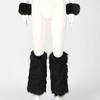 Faux Furs Cuffs Furry Wrist Bands Leg Warmers Wrist Cuffs Warmer Boot Cuffs for Women Party Cosplay Costumes Accessories