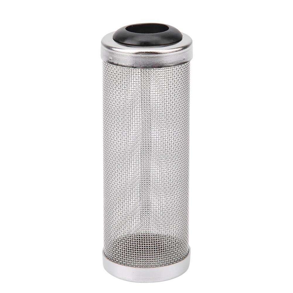 Stainless Steel Mesh Aquarium Filter Net Metal Prefilter Tube Mesh Tube Net Cover Filter Case Cover silicone
