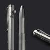 Шариковая ручка Hamans Titanium Bolt Action Pen с дюймовым стержнем и карманным зажимом, заправляемая, компактный размер 4,9
