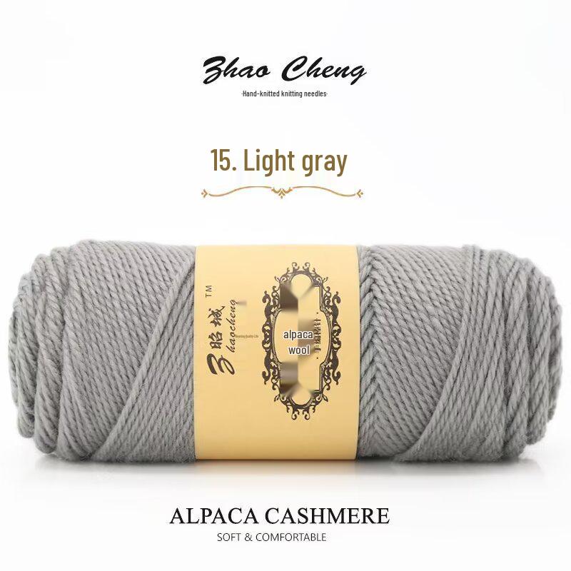 Шарф-подушка из альпаки ручной вязки – Средней толщины, Мягкий, Сделай сам, Крючком