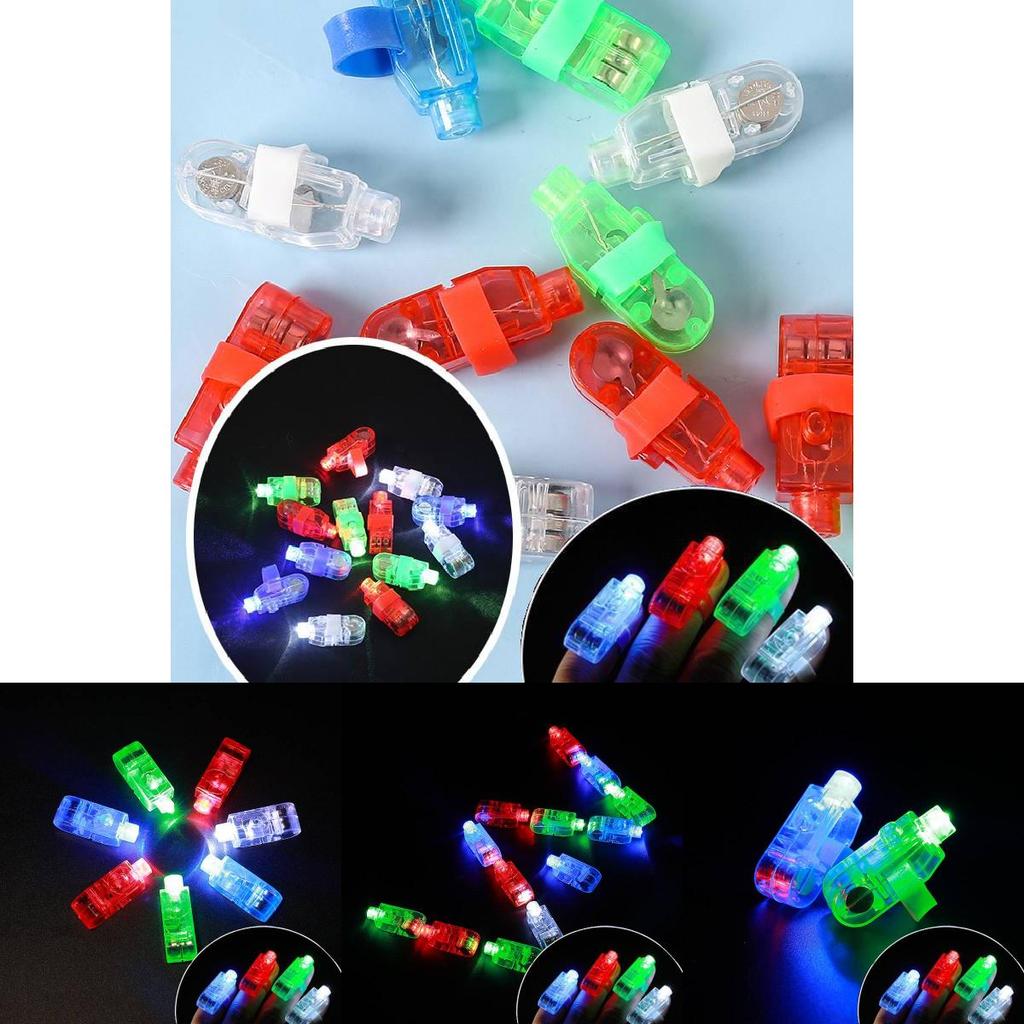 Bright Led Finger Lights Vibrant Laser Rings Perfect For Parties And Celebrations