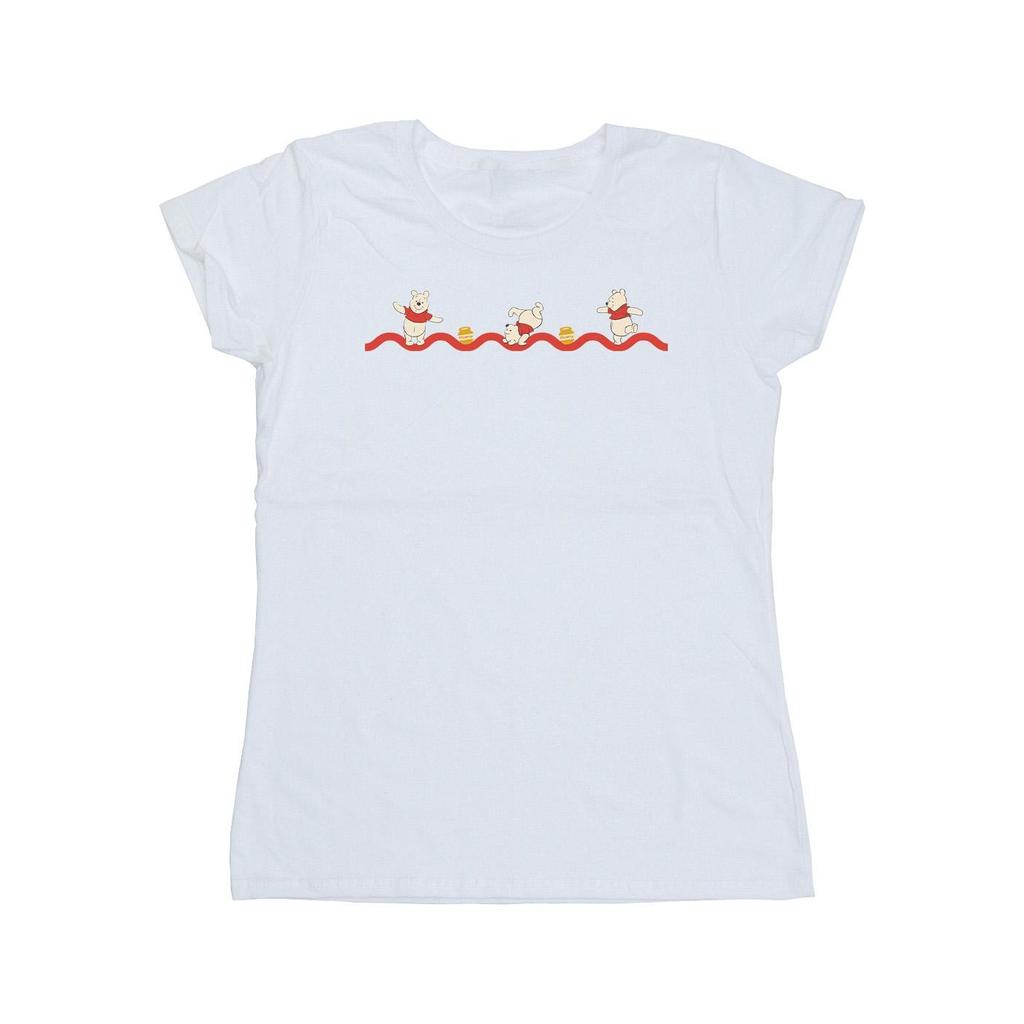 Disney Womens/Ladies Winnie The Pooh Hunny Line Cotton T-Shirt