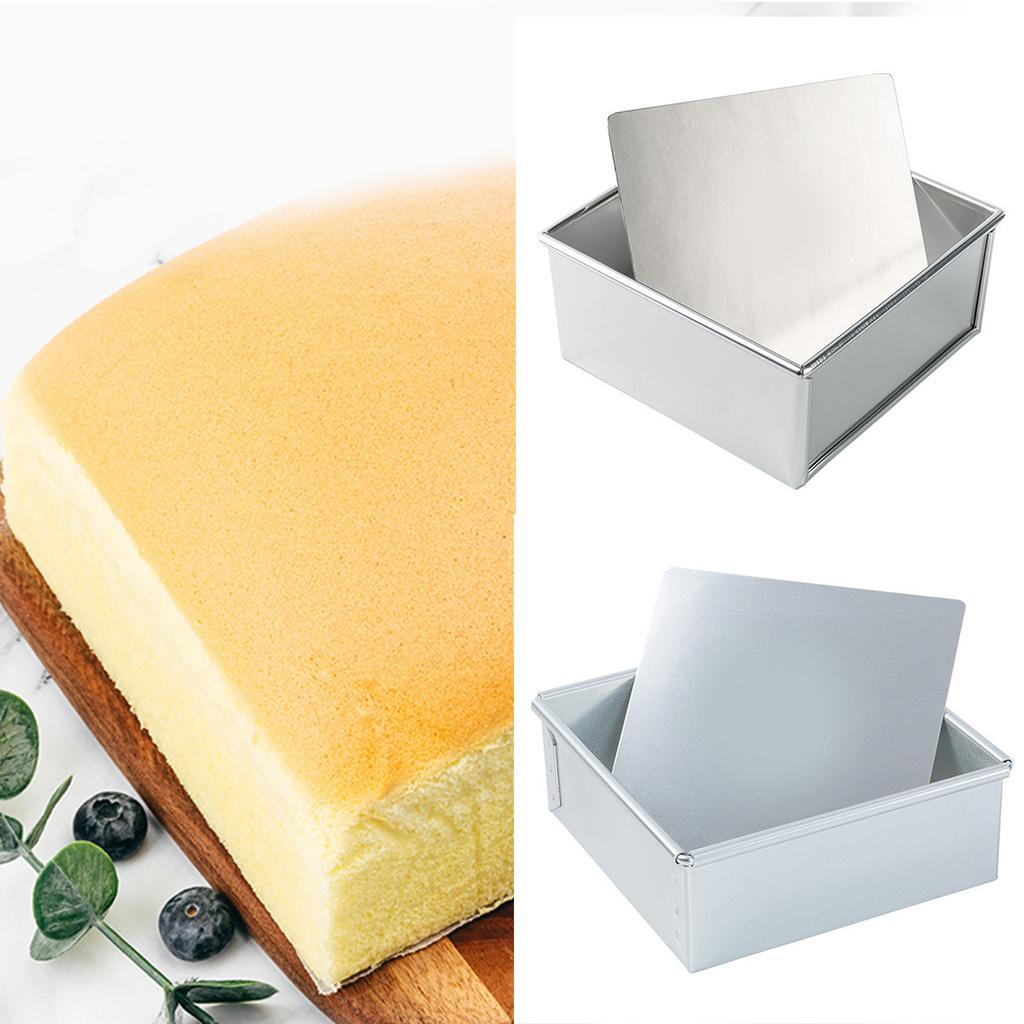 Высококачественное квадратное кольцо для торта из алюминиевого сплава со съемным дном. Прочное кольцо для выпечки мусса и пирожных.