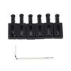 6 Pcs Electric Guitar Bridge Saddle Standard Zinc Alloy Guitar Tremolo Bridge Roller Saddles for