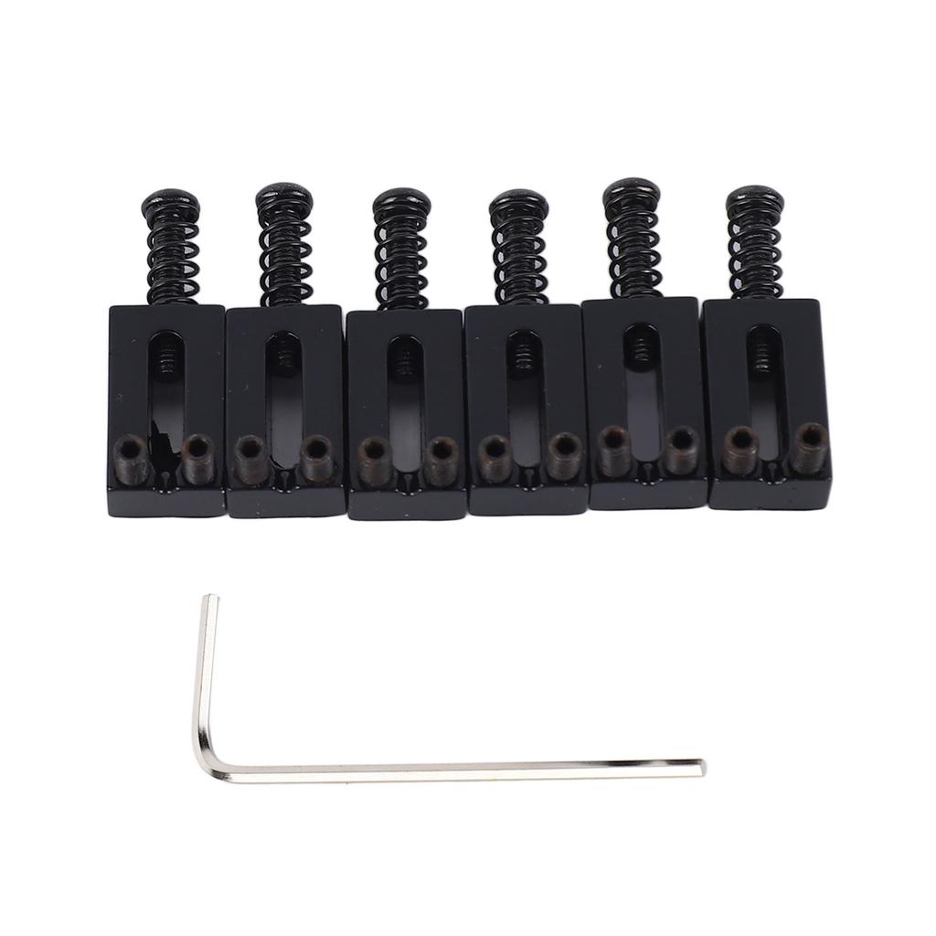 6 шт. Седла для бриджа электрогитары стандартные из цинкового сплава гитарные тремоло бридж роликовые седла для