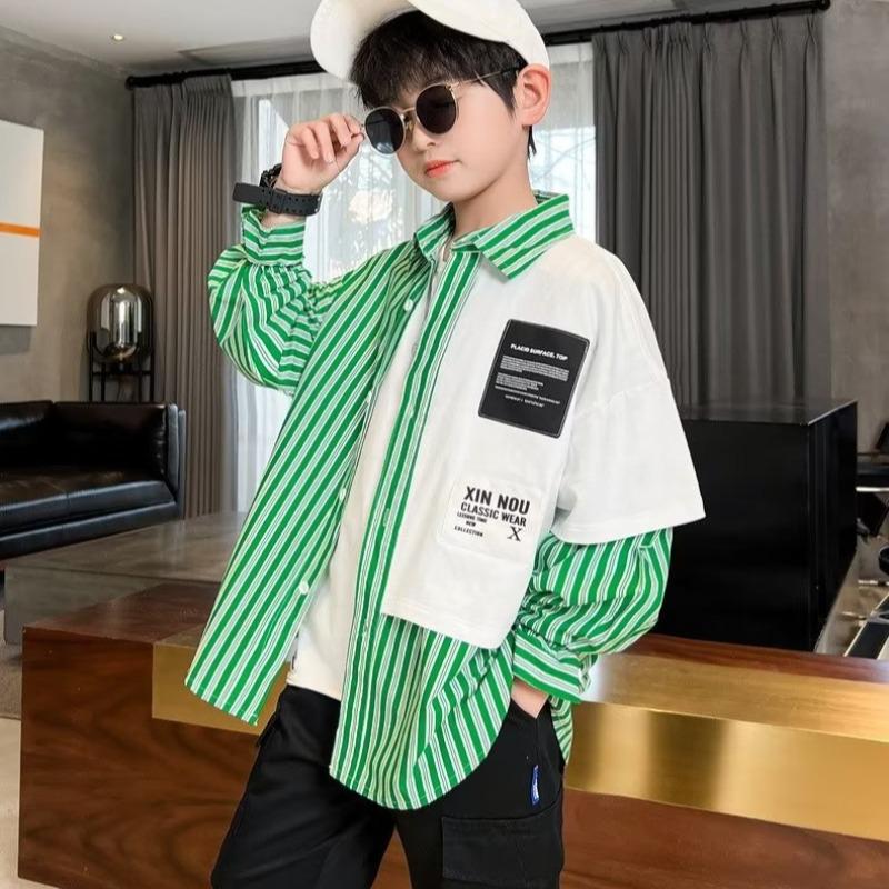 Модные рубашки для мальчиков весна-лето 2024: Стильная уличная одежда для детей