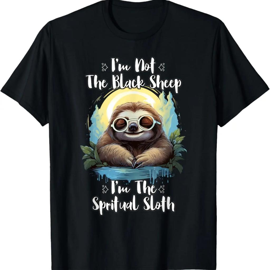 I'm Not The Black Sheep I'm The Spiritual Sloth Glasses Meme T-Shirt
