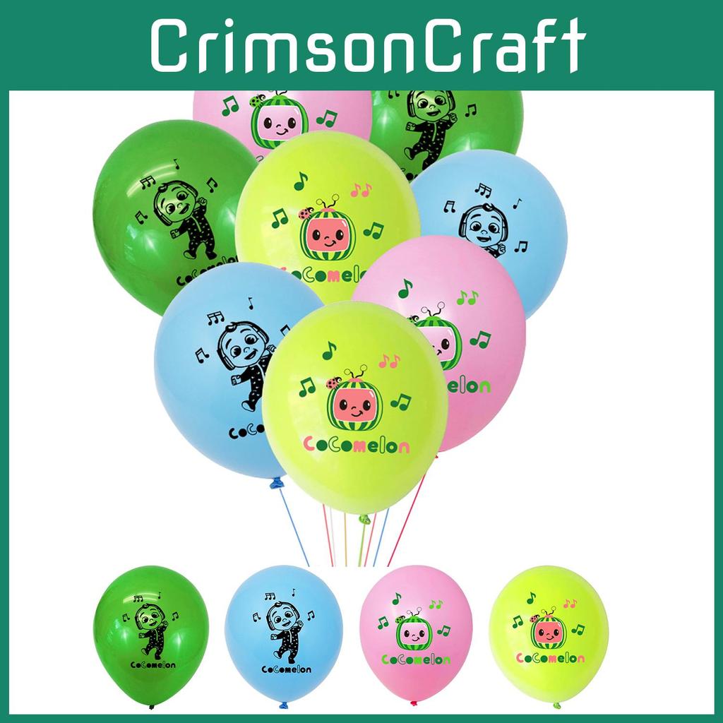 Воздушные шары из латекса в стиле Кокомелон, разноцветные, принадлежности для украшения детской вечеринки по случаю дня рождения