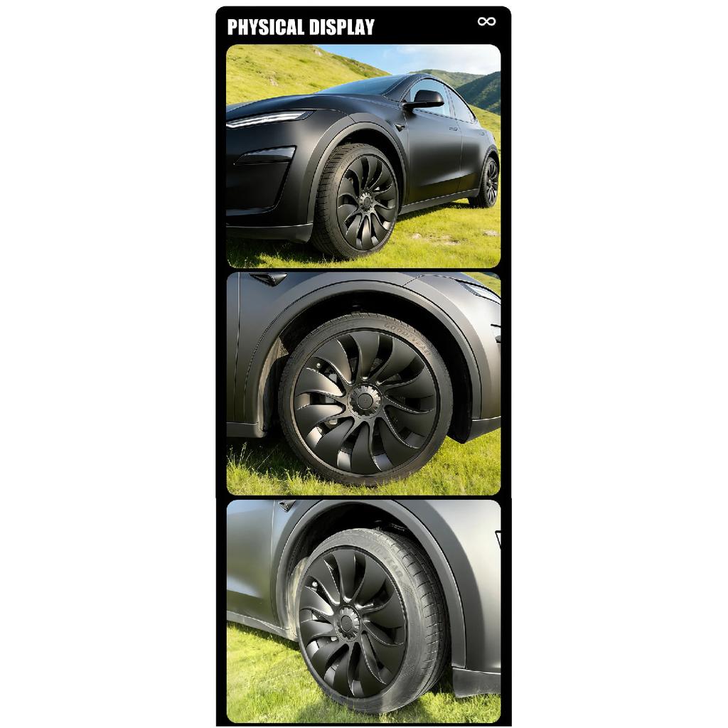 4 шт. 20-дюймовые колпаки на колеса для Tesla Model Y Juniper Performance Замена колпака колеса AWD Полный диск Автоаксессуары Колпаки на колеса 2025+