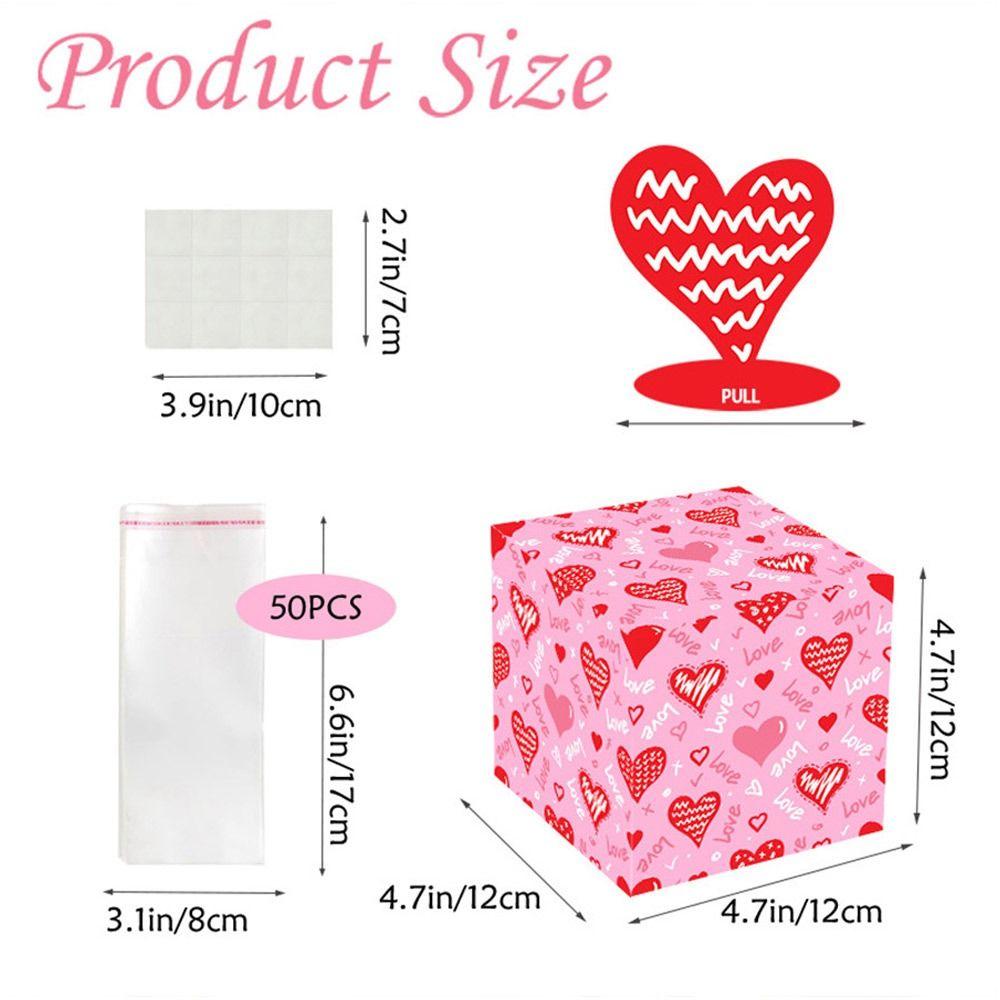 Сюрприз на День святого Валентина Коробка для денег Бумажная коробка для денег-сюрприз Забавные подарочные коробки для денег Свадьба