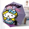 Hello Kitty, Rock Coco Automatic opening and closing folding umbrella with 8 rib frame and compact travel design, perfect for all occasions