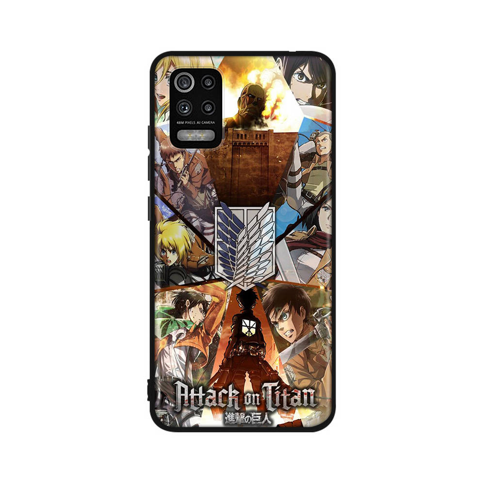 Чехол DT52 Anime Attack on Titan для Xiaomi Poco X6 X4 M5 M6 F5 F6 C65 C55 C50 C51 C40 Redmi Note 7 8 14C A3X 13C 12C 11 10A 9C Pro Black Sofe Cover