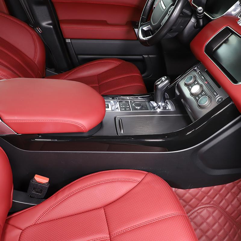 Для Land Rover Range Rover Sport 2014-2026 ABS Углеродное волокно/Матовый черный Накладка-полоска боковой части центральной консоли Наклейка Автоаксессуары