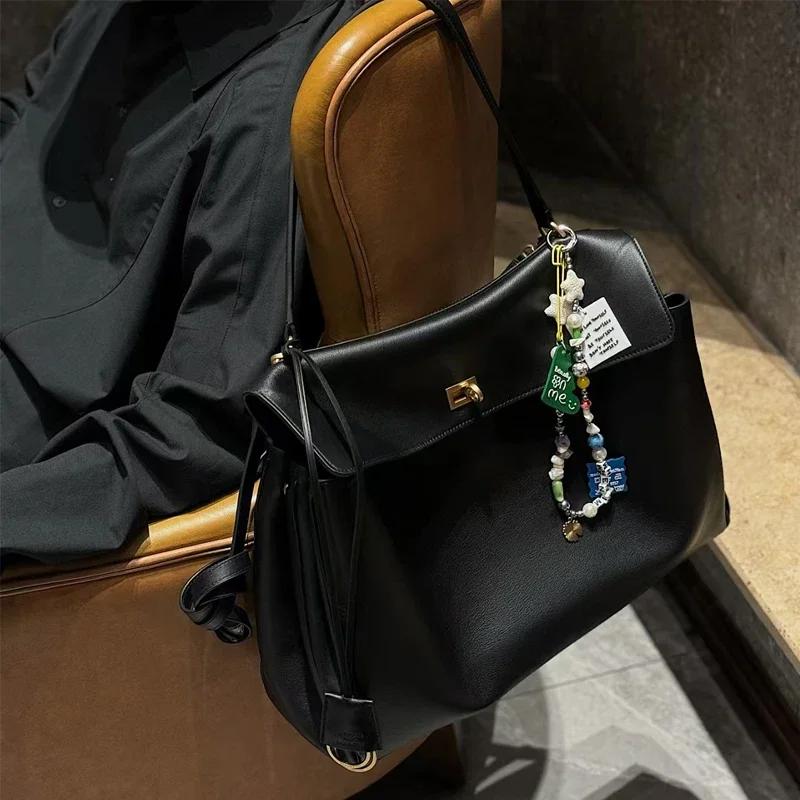 Новая большая кожаная женская сумка Rodeobag с продвинутым замком, модная, высокая чувствительность, сумка под мышку
